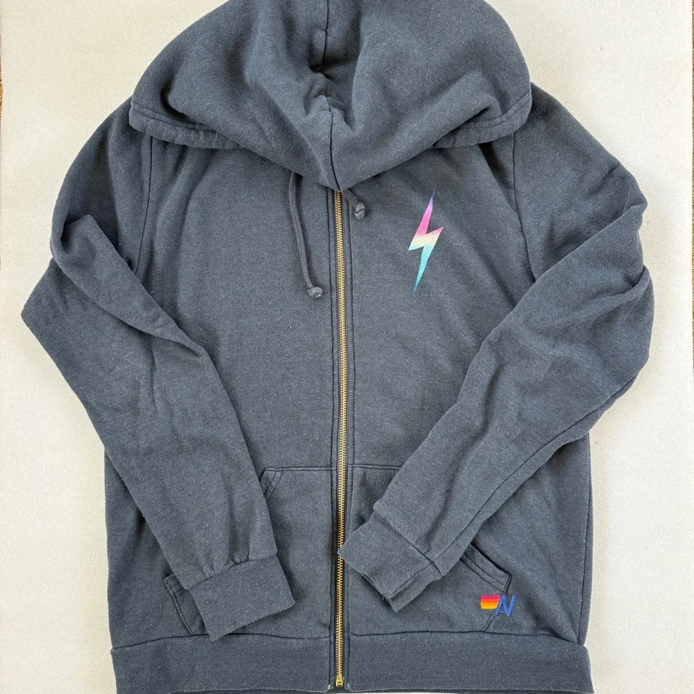 Aviator Nation Bolt Zip Front Hoodie